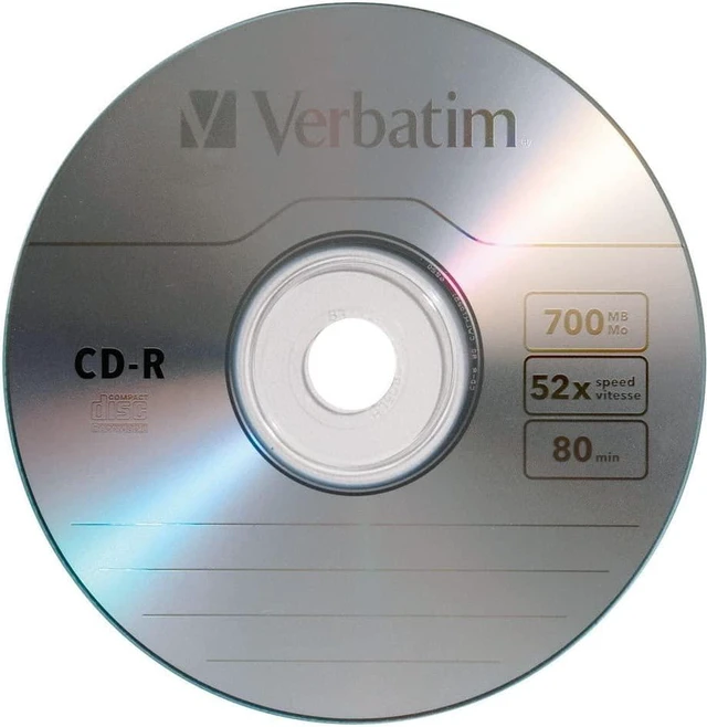 Alt view image 2 of 7 - Verbatim CD-R 700MB 80 Minute 52x Recordable Disc - 100 Pack Spindle (FFP)
