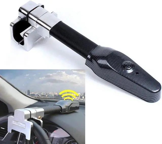 Main image of Steering Wheel Lock Anti-Theft Device with Alarm Security Car Anti Theft Safety Lock Retractable Protection T-Lock