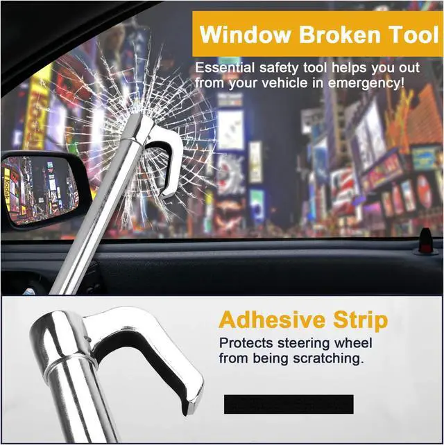 Alt view image 3 of 7 - Universal Steering Wheel Brake Lock Anti-Theft Retractable Double Hook Extended Car Lock Clutch Pedal Lock for Car Truck SUV Van Security with 3 Keys(Extended)