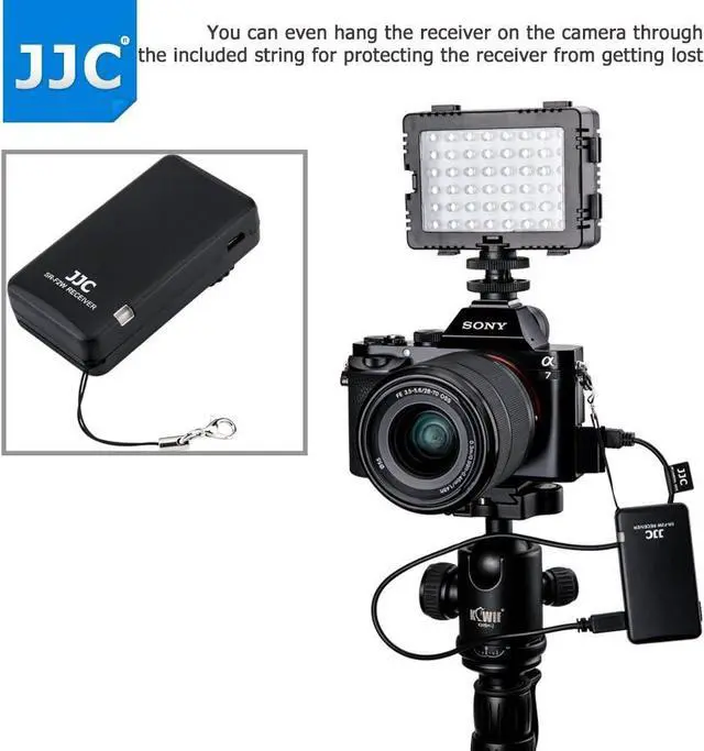 Alt view image 7 of 7 - Wireless Remote Control for  HDR-CX405 CX440 CX455 CX675 CX900 FDR-AX33 AX43 AX53 AX100 AX700 Camcorder A7IV A7RV A7RIV A7RIII A9III A6600 A6500 A6400 A6300 A6100 A6000 ZV-1 Rplc RMT-VP1K RM-VPR1