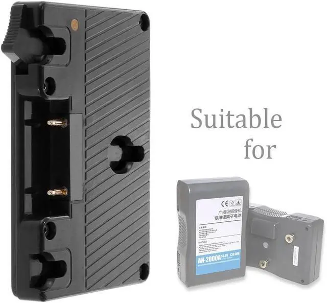 Alt view image 4 of 6 - Converter Adapter Plate Mount for Anton Bauer Gold Mount Battery to V Mount Battery,with 16.8V D-Tap Output for Panasonic Camcorder Camera LED Light Camera Field Monitor