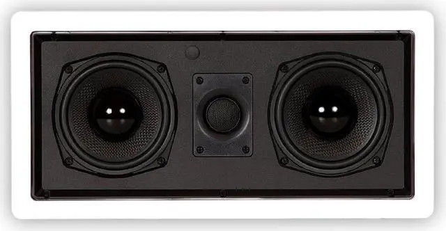 Alt view image 2 of 4 - Theater Solutions TSLCR5 In Wall Speaker Home Theater Surround Sound Center Channel, White
