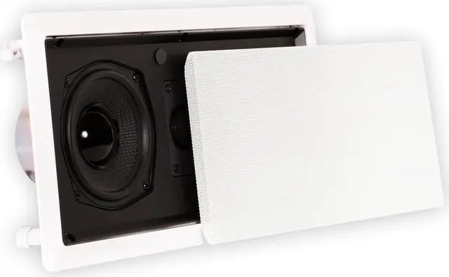 Main image of Theater Solutions TSLCR5 In Wall Speaker Home Theater Surround Sound Center Channel, White