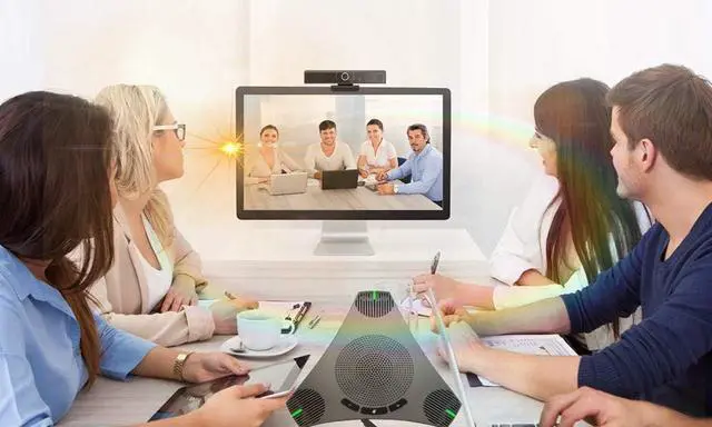 Alt view image 5 of 7 - Conference Microphone USB Speakerphone Microphone for Business Conference,360° Omnidirectional Microphone ligent DSP Noise Reduction for Video Meeting (mic +Speaker+hub)