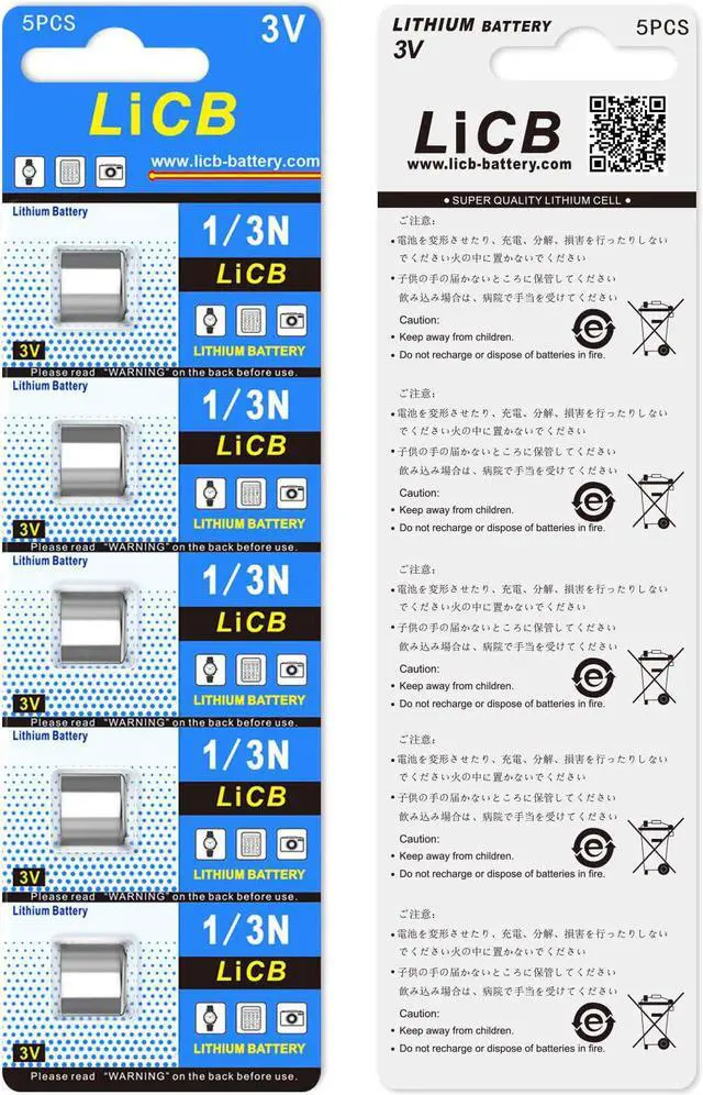 Alt view image 6 of 6 - LiCB 10 Pack CR1/3N Battery 3V Lithium CR 1/3N Batteries