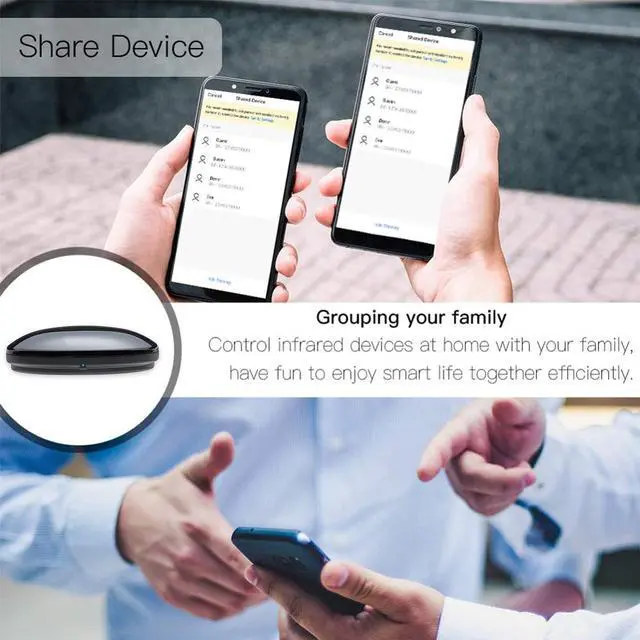 Alt view image 6 of 6 - Smart IR Remote Control,All in One IR Blaster Control, Universal WiFi Infrared Remote Control for TV DVD Air Conditioner STB etc,Compatible with Alexa, Google Assistant