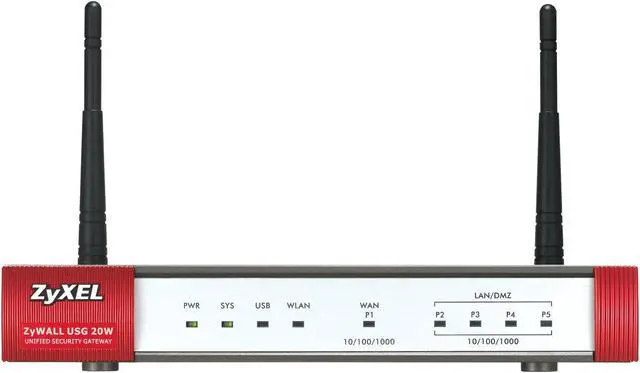 Alt view image 2 of 6 - Zyxel ZWUSG20W ZyWALL 802.11N Wireless Internet Security Firewall,Silver