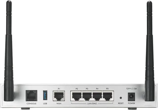 Alt view image 3 of 6 - Zyxel ZWUSG20W ZyWALL 802.11N Wireless Internet Security Firewall,Silver