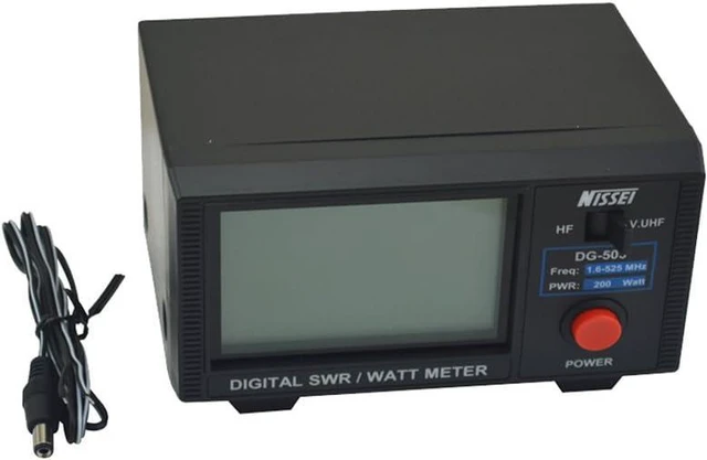 Alt view image 3 of 7 - DG-503 Digital LCD 3.5" SWR/Watt Meter HF 1.6-60MHz & VHF/UHF 125-525MHz 1-200W for Two-Way Radio