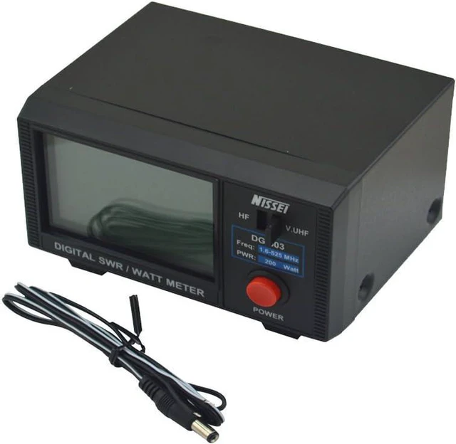 Alt view image 4 of 7 - DG-503 Digital LCD 3.5" SWR/Watt Meter HF 1.6-60MHz & VHF/UHF 125-525MHz 1-200W for Two-Way Radio