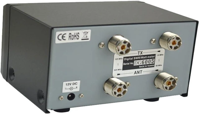 Alt view image 5 of 7 - DG-503 Digital LCD 3.5" SWR/Watt Meter HF 1.6-60MHz & VHF/UHF 125-525MHz 1-200W for Two-Way Radio