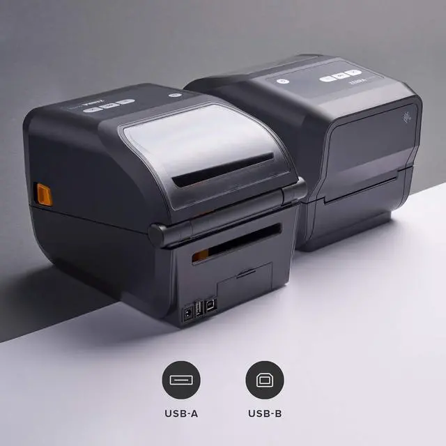 Alt view image 2 of 7 - Ze bra ZD420t Thermal Transfer Desktop Printer 203 dpi Print Width 4 in USB ZD42042-T01000EZ