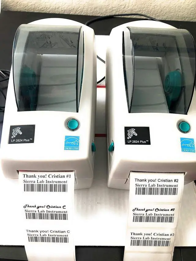 Alt view image 2 of 7 - Ze bra LP2824 Plus Label Printer with USB & Serial P/N: 282P-201110-000