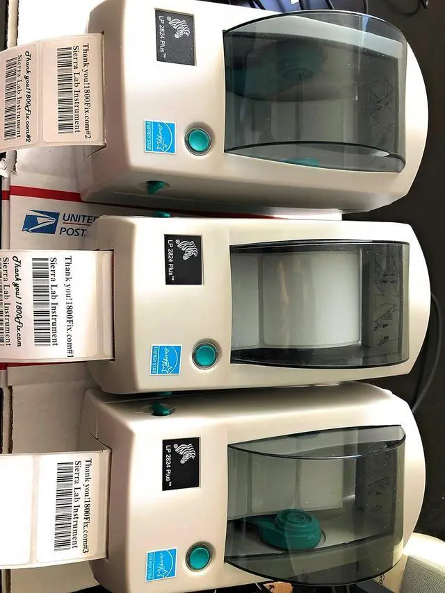 Alt view image 3 of 7 - Ze bra LP2824 Plus Label Printer with USB & Serial P/N: 282P-201110-000