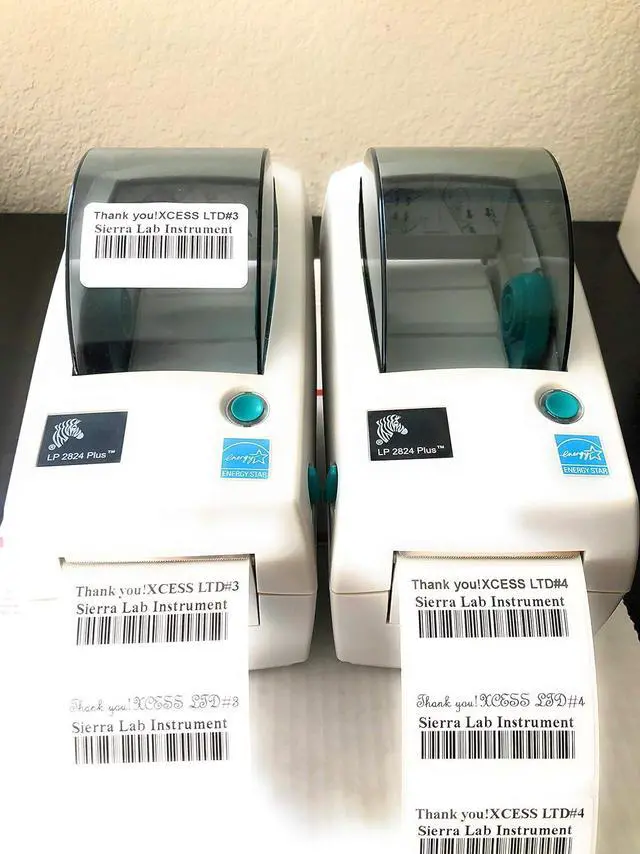Alt view image 5 of 7 - Ze bra LP2824 Plus Label Printer with USB & Serial P/N: 282P-201110-000