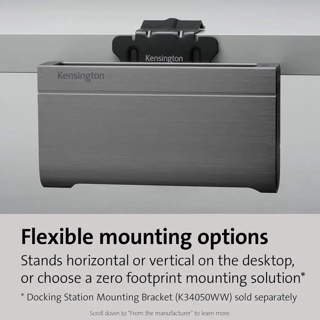 Alt view image 6 of 7 - Kensington SD5600T 14-in-1 Thunderbolt 3 Dock USB-C - Compatible with Thunderbolt 4, Mac and Windows, 96W Charging, Dual 4K@60Hz, 40Gbps Transfer Speeds, HDMI 2.0 and DisplayPort, Ethernet (K34009US)