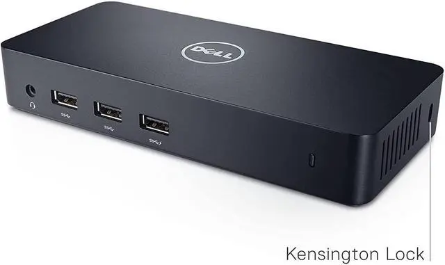 Alt view image 4 of 7 - Dell USB 3.0 Ultra HD/4K Triple Display Docking Station (D3100) and Pro KM5221W Keyboard & Mouse