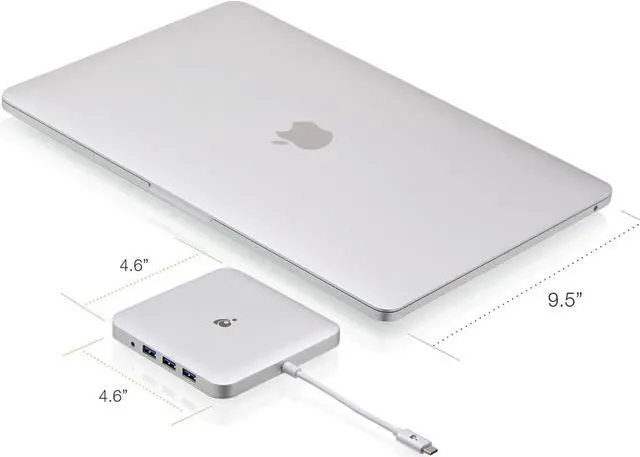 Alt view image 2 of 5 - IOGEAR Compact USB-C Dual Video (HDMI+miniDisplayPort) Docking Station with 60W PD Pass-Thru, GUD3C03