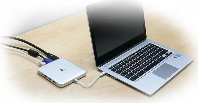 Alt view image 4 of 5 - IOGEAR Compact USB-C Dual Video (HDMI+miniDisplayPort) Docking Station with 60W PD Pass-Thru, GUD3C03