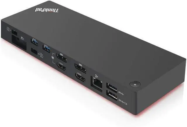 Alt view image 2 of 3 - Lenovo ThinkPad Thunderbolt 3 Workstation Dock 170W US (40AN0170US), Black