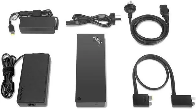 Alt view image 3 of 3 - Lenovo ThinkPad Thunderbolt 3 Workstation Dock 170W US (40AN0170US), Black