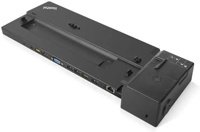 Alt view image 3 of 5 - Lenovo ThinkPad Basic Docking Station - VGA, DP - for ThinkPad A485, L480, L580 and More, Black