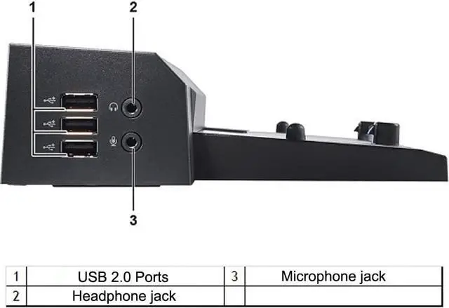Alt view image 7 of 7 - Dell E-Port Plus Advanced Port Replicator with USB 3.0 for E Series Latitudes, 130W AC