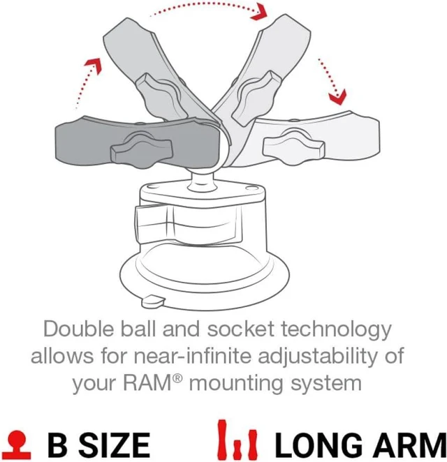 Alt view image 4 of 7 - X-Grip Large Phone Mount with Long Arm Twist-Lock Suction Cup