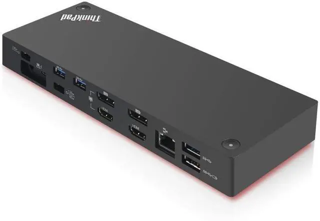 Alt view image 2 of 5 - Lenovo USA ThinkPad Thunderbolt 3 Workstation USB Dock with 230w and 65w AC Included with Power Cords (MFG P/N ; 40AN0230US)