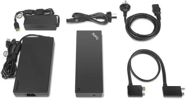 Alt view image 3 of 5 - Lenovo USA ThinkPad Thunderbolt 3 Workstation USB Dock with 230w and 65w AC Included with Power Cords (MFG P/N ; 40AN0230US)