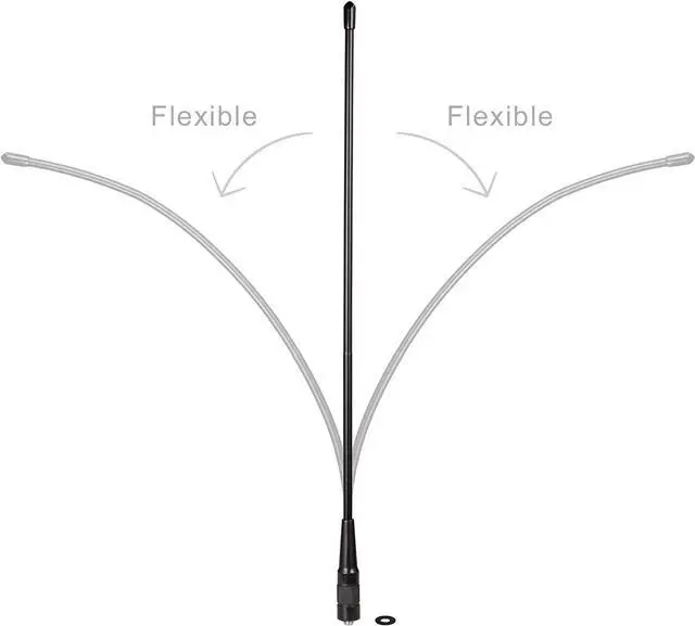 Alt view image 6 of 7 - Bingfu Dual Band VHF UHF 136-174MHz 400-470MHz Ham Radio Antenna 2-Pack Walkie Talkie Flexible Whip Antenna SMA Female for Kenwood Wouxun Baofeng Radios BF-F8HP UV-5R UV-82 BF-888S Two Way Radio