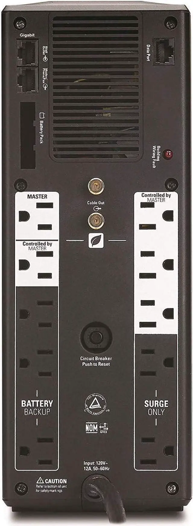 Alt view image 2 of 7 - APC UPS Battery Backup Surge Protector with AVR, 1500VA, APC Back-UPS Pro (BR1500G) Bundle Including 16GB DataTraveler