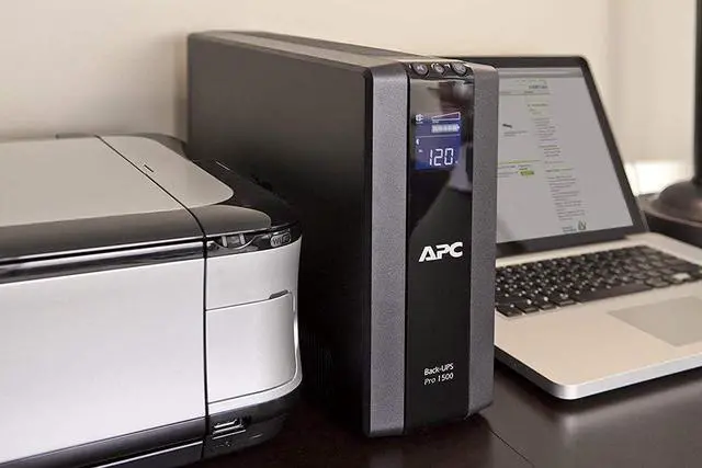 Alt view image 5 of 7 - APC UPS Battery Backup Surge Protector with AVR, 1500VA, APC Back-UPS Pro (BR1500G) Bundle Including 16GB DataTraveler