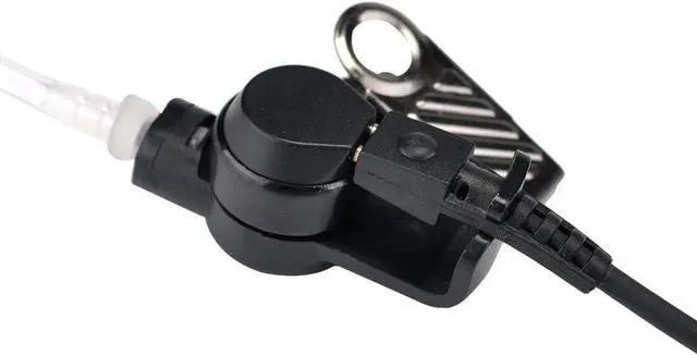 Alt view image 6 of 7 - KS K-STORM Covert Acoustic Tube Walkie Talkie Earpiece Surveillance Headset with Mic Compatible with 2 Pin Kenwood Two Way Radio