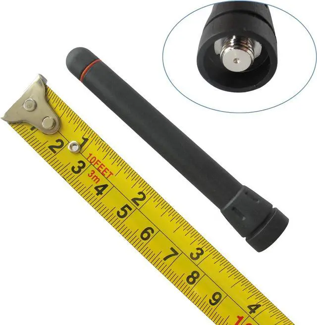 Alt view image 2 of 2 - 6 x 3.5 inch VHF 136-174 MHz Stubby Replacement Antenna FA-SC56VS for ICOM IC-F11 F14 F16 F33 F34 F3021 F70S F70DS F70DT Portable Two Way Radio Antenna