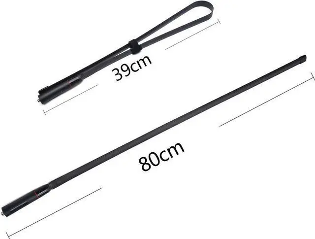 Alt view image 4 of 7 - HYS Tactical Foldable Antenna, Dual Band 144/430Mhz SMA-Female Handheld Whip, 31.5inch 800mm Antenna for BF UV-5R Series, UV-82 Series, BF-F8HP Kenwood Two Way Radio