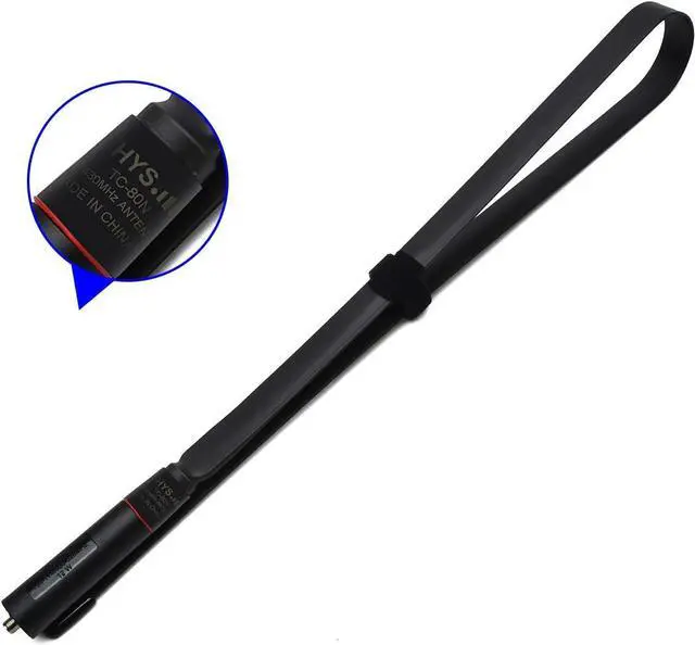 Alt view image 7 of 7 - HYS Tactical Foldable Antenna, Dual Band 144/430Mhz SMA-Female Handheld Whip, 31.5inch 800mm Antenna for BF UV-5R Series, UV-82 Series, BF-F8HP Kenwood Two Way Radio