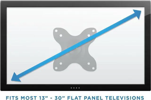 Alt view image 7 of 7 - Mount-It! TV Wall Mount, Universal Fit for 19, 20, 24, 27, 32, 34, 37 and 40 Inch TVs and Computer Monitors, Full Motion Tilt and Swivel 14 Extension Arm, VESA 75, 100 Compatible