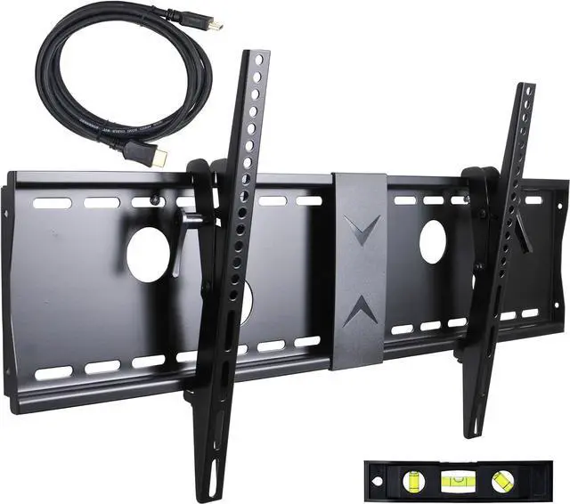 Main image of VideoSecu Tilt TV Wall Mount Bracket for Most 37 to 75-Inch LCD LED Plasma Screen Display up to VESA 400X400 684X300 600x400mm with HDMI Cable, Bubble Level MP502B 3KR