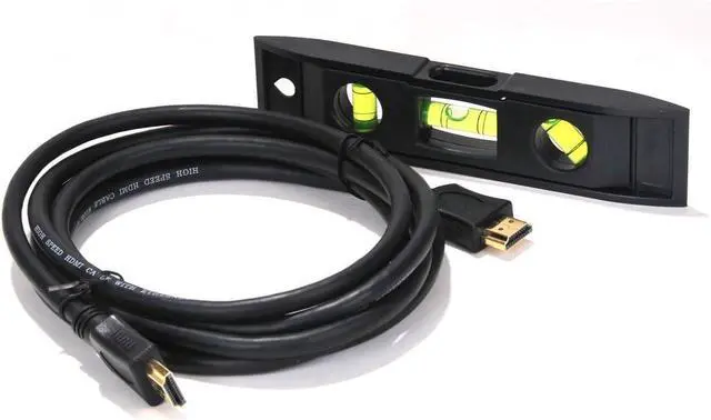 Alt view image 7 of 7 - VideoSecu Tilt TV Wall Mount Bracket for Most 37 to 75-Inch LCD LED Plasma Screen Display up to VESA 400X400 684X300 600x400mm with HDMI Cable, Bubble Level MP502B 3KR
