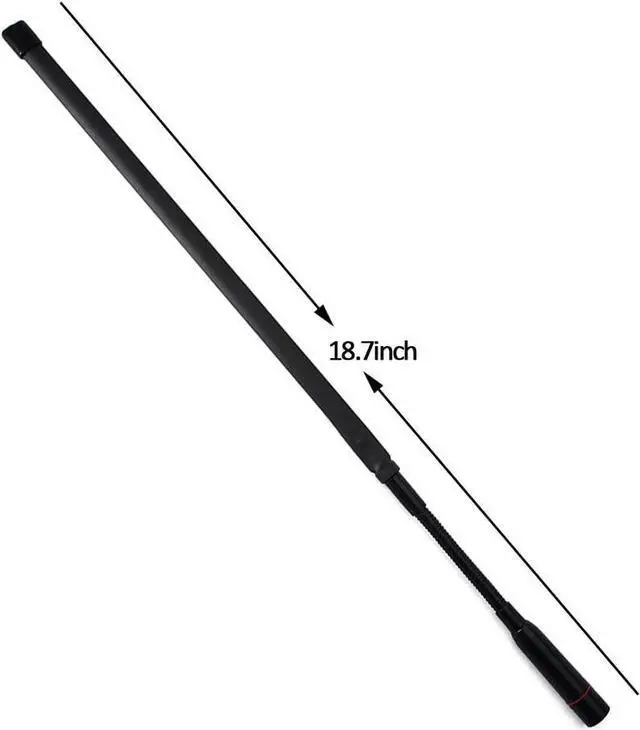 Alt view image 2 of 7 - HYS CS Tactical SMA Male Antenna Dual Band VHF/UHF 2m/70cm 18.7inch Foldable Antenna with Gooseneck for TYT MD-UV380 YAESU VX-6R Kenwood Retevis RT82 RT3 Two-Way Radio