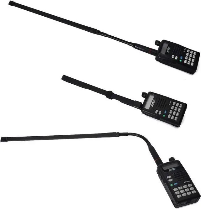 Alt view image 5 of 7 - HYS CS Tactical SMA Male Antenna Dual Band VHF/UHF 2m/70cm 18.7inch Foldable Antenna with Gooseneck for TYT MD-UV380 YAESU VX-6R Kenwood Retevis RT82 RT3 Two-Way Radio