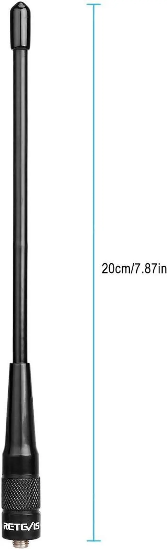Alt view image 2 of 7 - Retevis SMA-F 2 Way Radio Antenna,144/430Mhz Dual Band Antenna,2.15dBi High Gain Antenna Compatible with Baofeng UV-5R BF-F8HP Retevis RT29 RT-5R RT5 RT-5RV RT21V Ailunce HD1 Walkie Talkies(1 Pack)