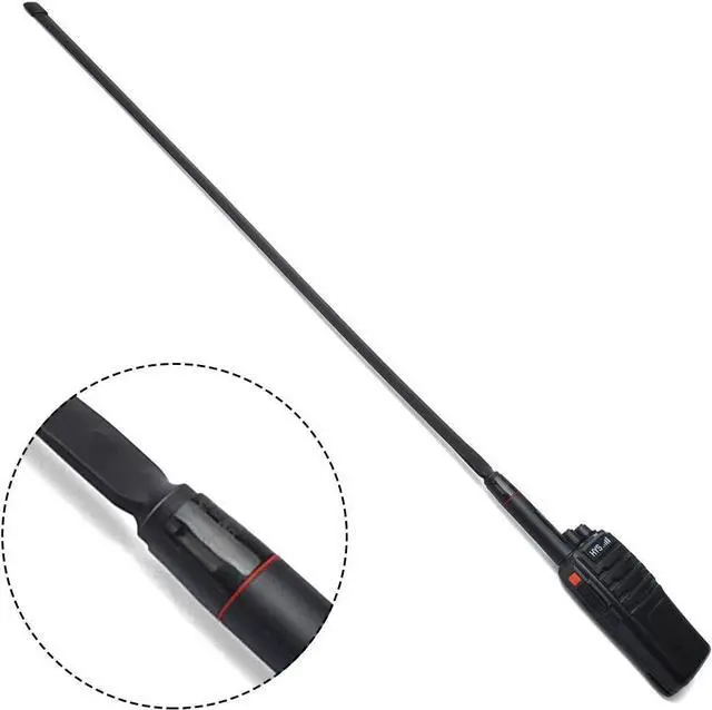 Alt view image 6 of 6 - HYS Foldable CS Tactical Antenna SMA Female Dual Band VHF UHF 144/430Mhz 31.5-Inch Antenna for Baofeng UV-5R, UV-82, BF-F8HP, UV-5R V2+ Plus, BF-F9 V2+ 2 Way Radio