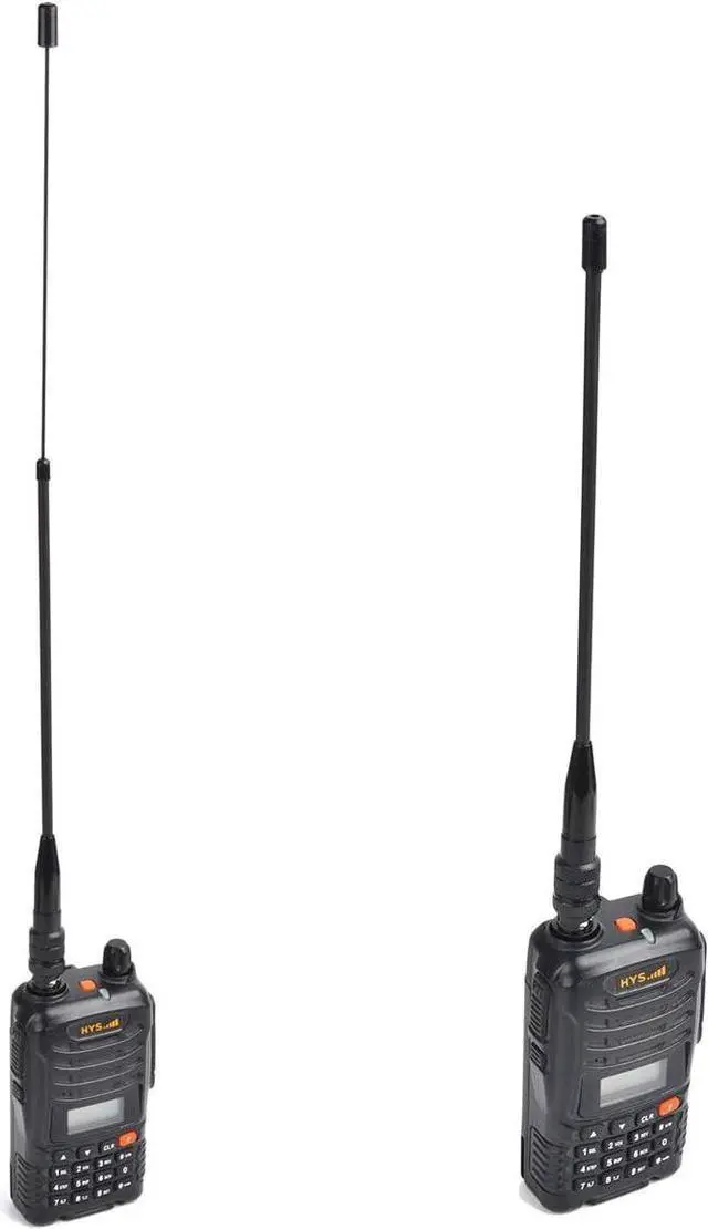 Alt view image 4 of 7 - HYS Dual Band Telescopic/Rod Soft Antenna VHF/UHF BNC (8inch)-(14inch) 2M/70CM Antenna for Vertex HR146, HX300, HX320, HX400 Walkie Talkie