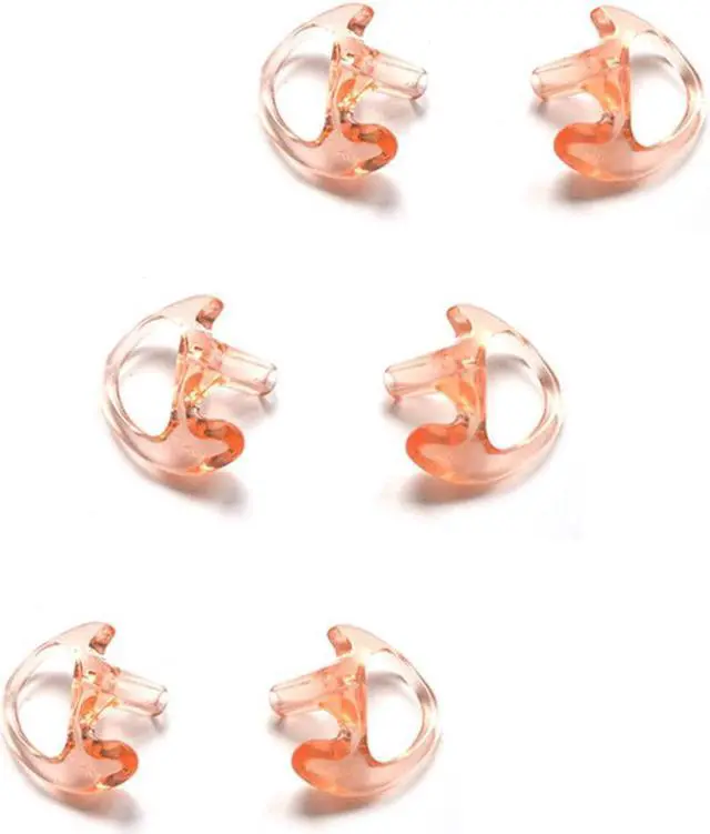 Main image of HYS Replacement Soft Silicone Ear Buds Medium Earmold for Walkie Talkie Air Acoustic Earpiece Headset (Pack of 3 Pairs)