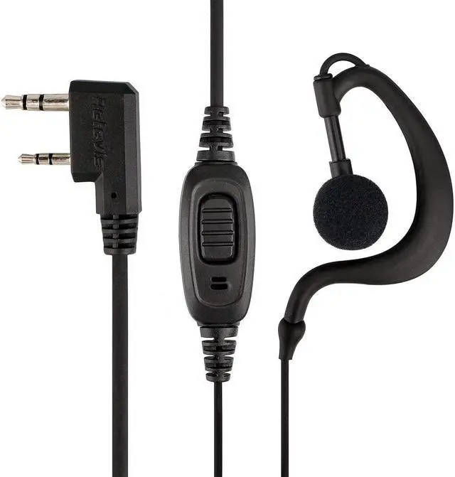 Alt view image 2 of 7 - Retevis Case of 10, Two Way Radio Earpiece with Mic Single Wire Earhook Headset Compatible with Baofeng BF-888S UV-5R H-777 RT22 Arcshell AR-5 Walkie Talkies