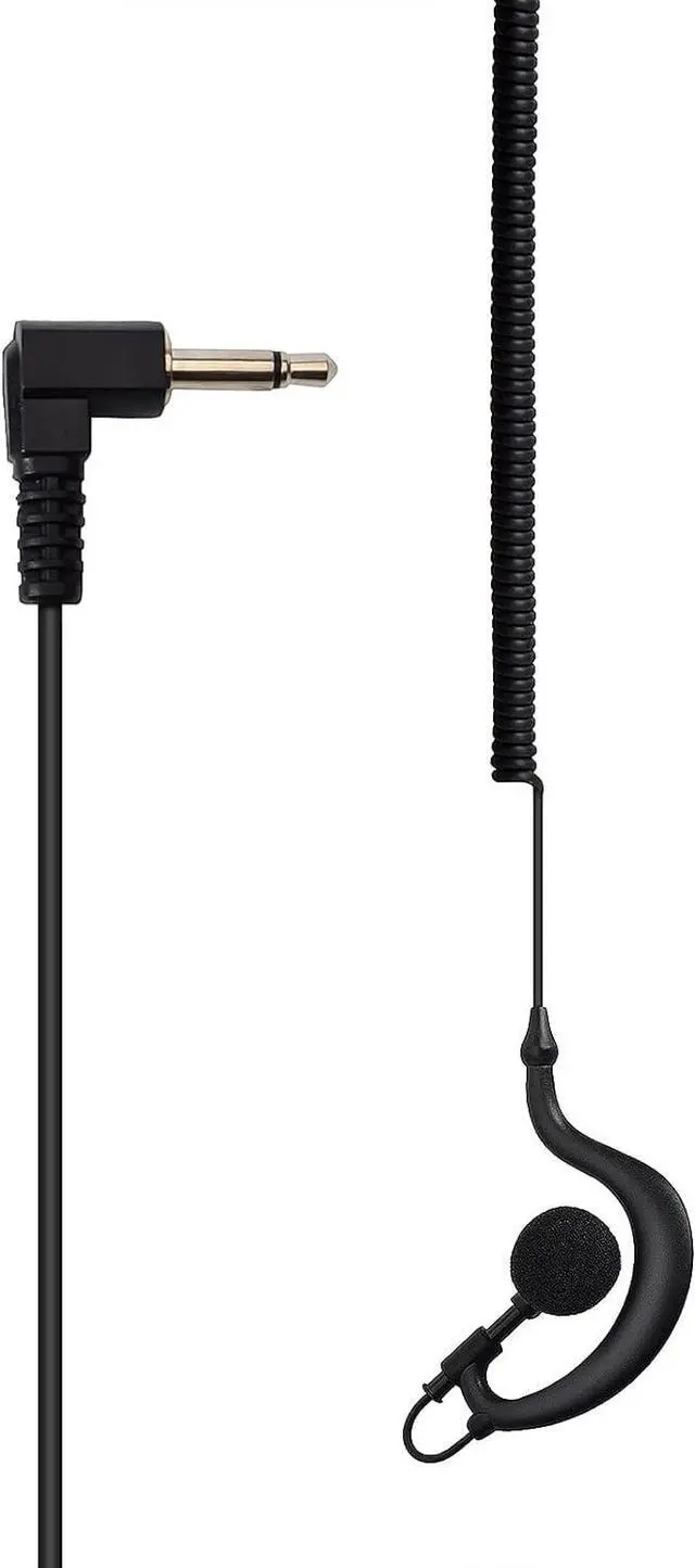 Alt view image 3 of 7 - G Shape Soft Ear Hook Earpiece Headset 3.5mm Plug Ear Hook Listen Only Ham Radio Earpiece/Headset HYS TC-617 Receiver/Listen Only Earpiece for 2-Way Motorola Icom Radio Transceivers