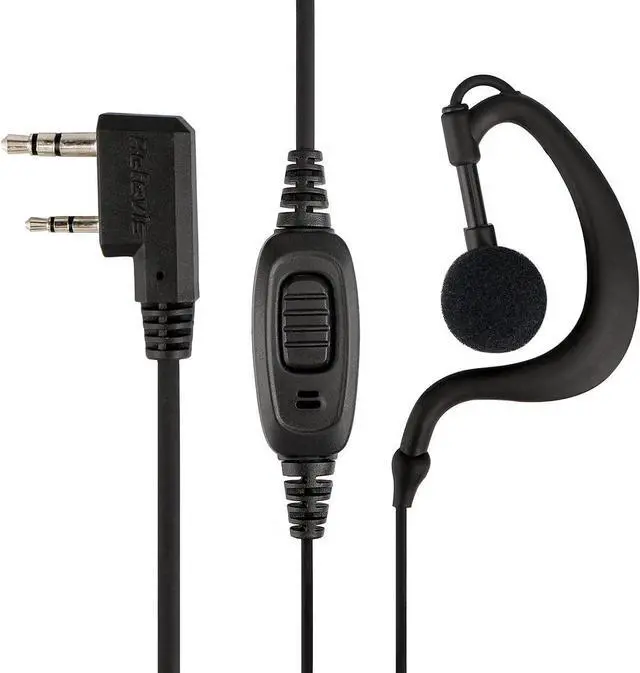 Alt view image 3 of 7 - Retevis 2 Way Radio Earpiece 2 Pin C-Type Earhook Headset with Mic Compatible with Baofeng UV-5R BF-888S H-777 RT22 Arcshell AR-5 Walkie Talkies (2 Pack)
