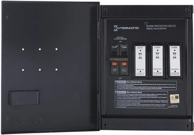 Alt view image 2 of 3 - IG2240-IMSK Advanced Surge Protection with Easy Maintenance - Intermatic Smart Guard IG2240-IMSK Whole Home Surge Protector, Black Protector  By DT
